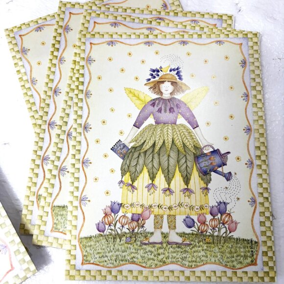 Debbie Mumm Garden Angels Collectible Blank Notecards Vtg 2003 - Picture 8 of 11